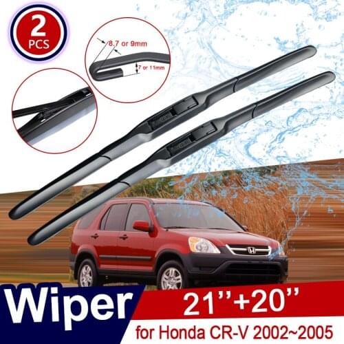Car Wiper Blades for Honda CR-V CRV MK2 2002~2005 2003 RD4~RD9 Front Window Windscreen Windshield Wipers Car Goods Accessories