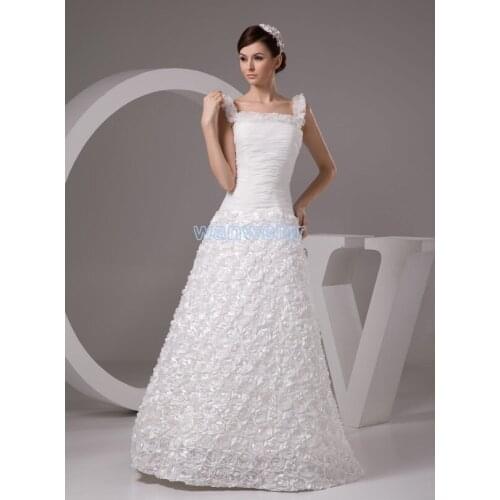 Free shipping 2016 new design elegance dresses custommade size/color ball gown bridal gown white luxuriant wedding dress