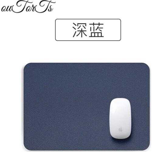 21x26cm Mouse Pad Cute Double-sided Mat for Mouse Office Mat for Mice Kawaii PU Leather Waterproof Cup Mats Deskpad Girls