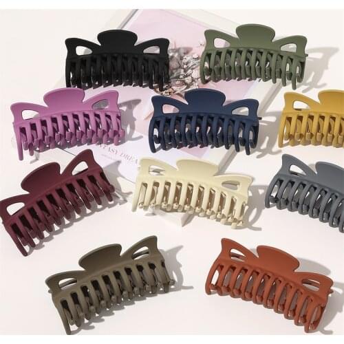 Fashion Claw Clip Hair Clips for Hair 12cm Big Colorful Solid Color Claw Clip Girls Clip Hair Hairclip Hair Accessories Headwear