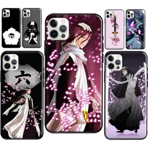 Byakuya Kuchiki BLEACH anime Soft Case For iPhone 12 11 Pro Max XS XR X 12 mini 5S SE 2020 6S 7 8 Plus Phone Cover