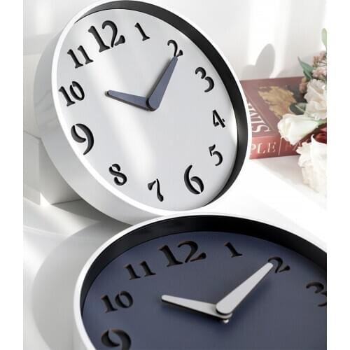Metal Nordic Office Wall Clock Silent Simple Movement Large Digital Wall Clock Modern Creative Reloj Pared Home Decor Modern
