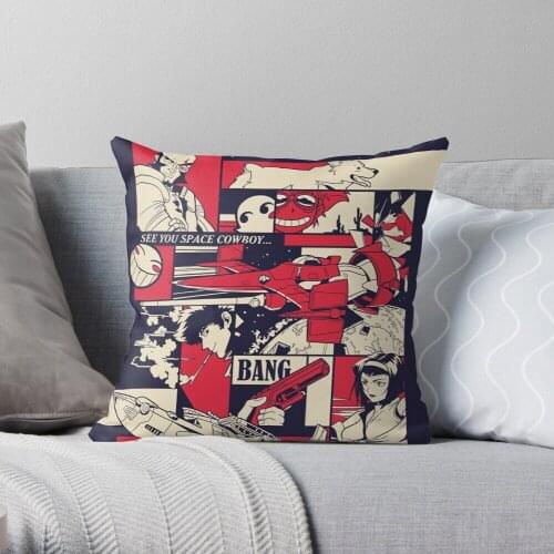Bebop Pattern Throw Pillow Cushion Cover Polyester throw pillows case on sofa home living room car seat decor 45x45cm
