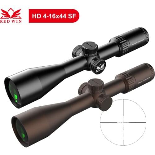 Red Win Edgeless 30mm Monotube 1/10Mil Turret Half Mil Dot Reticle Zero Lock 15 yds Focus Rome Air Gun 4-16x44 Hunting Scope