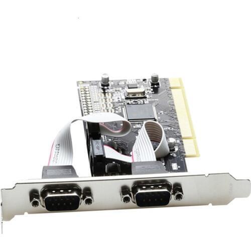 PCI serial port expansion card PCI to Dual Serial RS232 DB9 adapter card controller TXB085