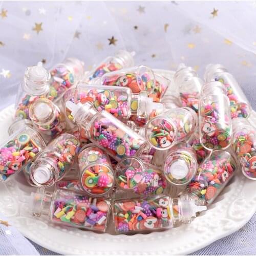 5Pcs/lot 16x35Mm Transparent Glass Soft Pottery Cartoon Fruit Pendant for Diy Jewelry Making Bracelets and Earring Accessories