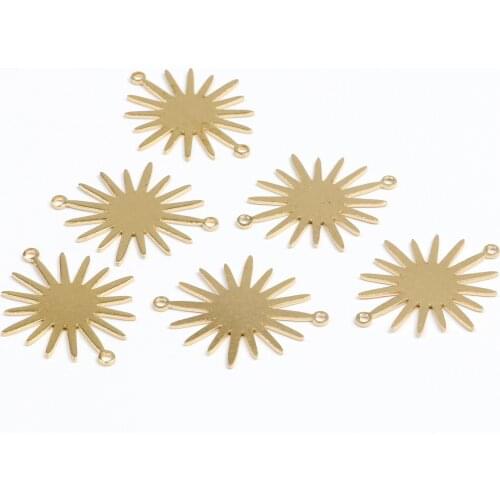 Rass Disc Charms,Earring Findings,Sun Shape Pendant,Fit For DIY Necklace,Jewelry Pendants,26.5mmx22.5mm-RB1303