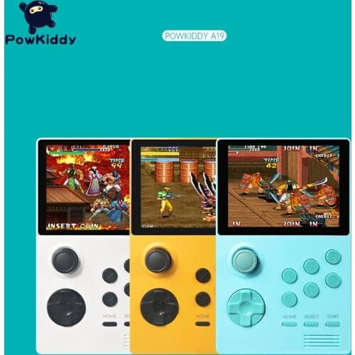 POWKIDDY A19 Pandoras Box Android Game Player IPS screen 3.5 inch Handheld Retro Game Console With Wifi Bluetooth 3000+ Games