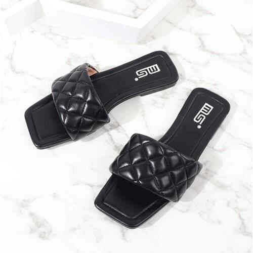 2021 New Slippers For Women Summer Factory Shoes Popular Female Outdoor Beach Casual Open-toe Indoor Fashionable Flats Big Size