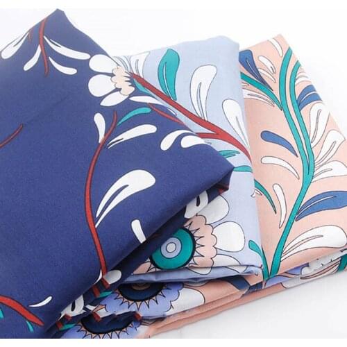 Fabric DIY Tilda Needlework Tissue Cloth Flower Dot Printed Patchwork 100% Cotton Plain Piece Warp