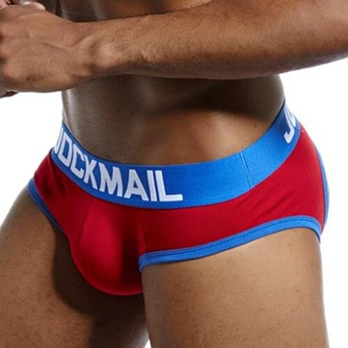 Jockmail men underwear cotton briefs open back unterhosen herren sexy calzoncillos hombre 4PCS slip uomo ropa interior masculina