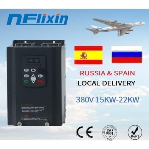 VFD Inverter VFD 15KW / 22KW Solar frequency inverter 3P 380V Output Frequency Converter VFD Variable Frequency Drive