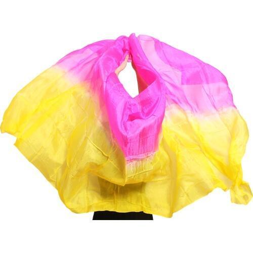 2019 100% real silk belly dance veil women dancing Accessories veils wholesale Size and color can be customized