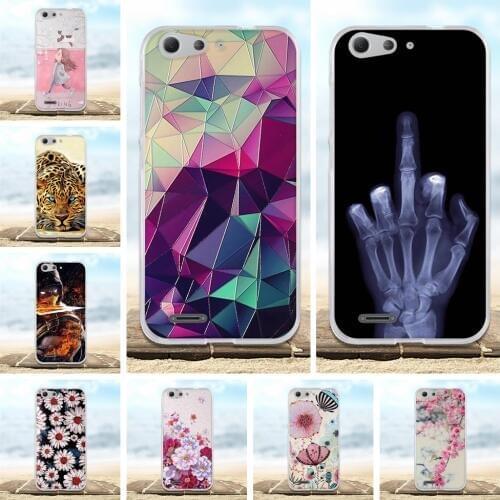 5.0'' Back Cover For ZTE V6 D6 Case Soft Silicone TPU Fundas Coque For ZTE Blade X7 Z7 Phone Cases 3D Flower Cute Bags D 6 Shell