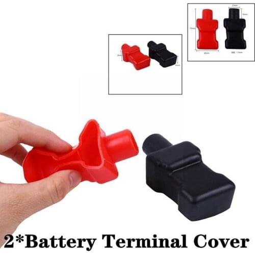 Battery Clamp Protection Cover Car Battery Negative Rubber Battery Covers Boat Covers Cap Terminal Protector Insulating Pos C1J3