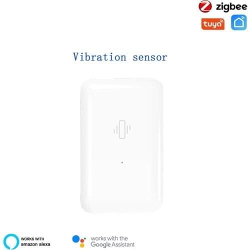 1/5 Pcs Smart Tuya Zigbee Vibration Sensor Graffiti APP Remote Home Anti-theft Vibration Alarm For Earthquake Warning Amart Home