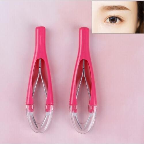 1Pc Professional Automatically Retractable Stainless Steel Slant Tip Hair Removal Eyebrow Tweezer Makeup Tool