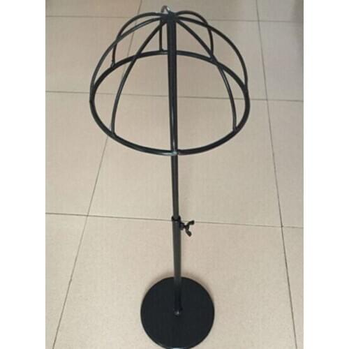 1pcs Iron hat display rack hat rack children hat model shelf storage rack cap holder (can be raised and lowered)