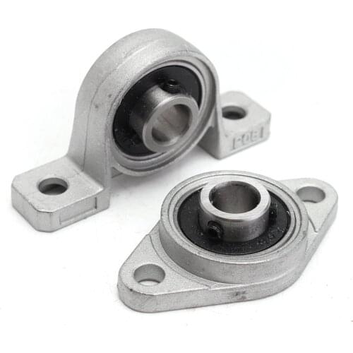 2Pcs/Pair KFL08 Pillow Block Flange Bearing KP08 Pillow Block Housing Bearing Insert Shaft Support Zinc Spherical Roller