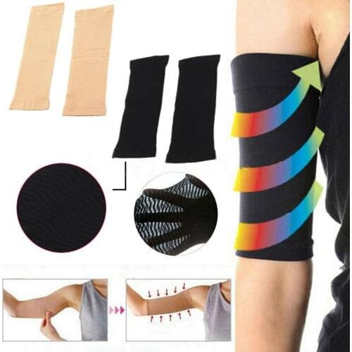 2 Pcs Slimming Compression Arms Sleeve Shaper for Women Upper Arms Sleeve Shape Taping Massage Slimming Arm Belt