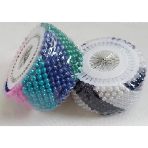 400PC Colorful Brooches Pin For Women Safety Scarf Free Cover Hijab Rhinestone Muslim Simple Sweater Brooch Box Fashion Jewelry