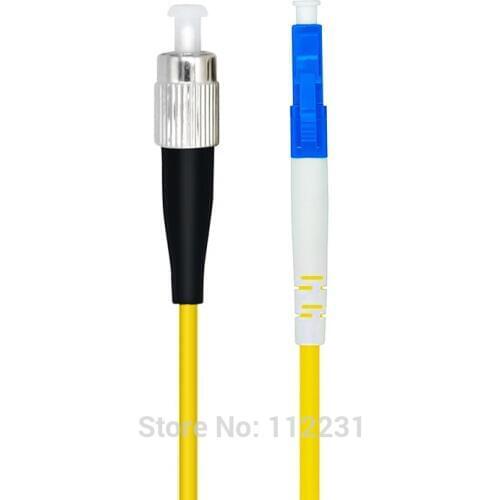 50Meters LC/PC-FC/PC,3.0mm,Singlemode 9/125,Simplex,Optical Fiber Patch Cord Cable,LC to FC