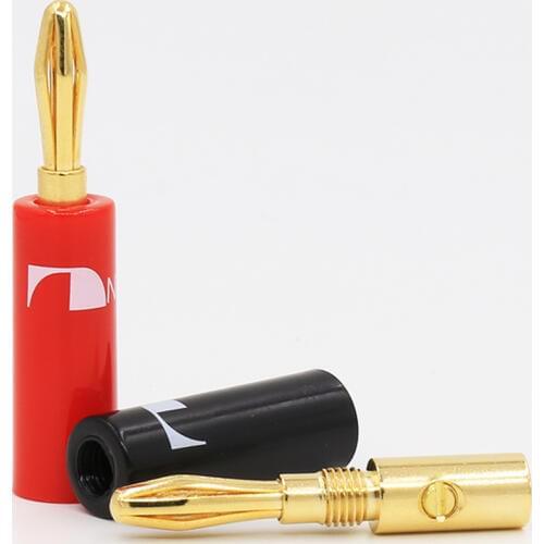 Nakamichi ust Banana Plug Connector 24K Gold-Plated YT Speaker-Adapter Plugs Audio-Connectors Pure-Copper 8PCS