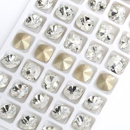 8mm Shiny Clear Czech Crystal Rhinestone Cone Round Pointed Foiled Back Glass Strass Stone Nail Art Gem Jewelry Making Bead