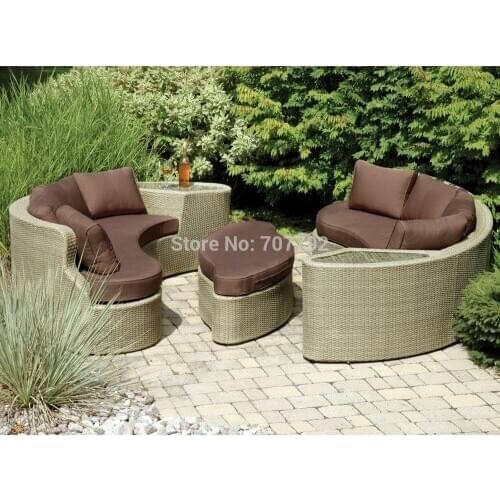Napoleon Roma big round lounge sofa set designs