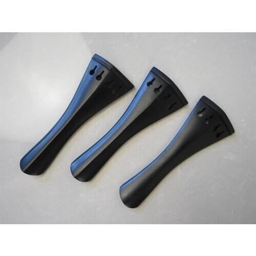 Violin part.3pcs ebony violin tailpieces,beautiful ebony decorate