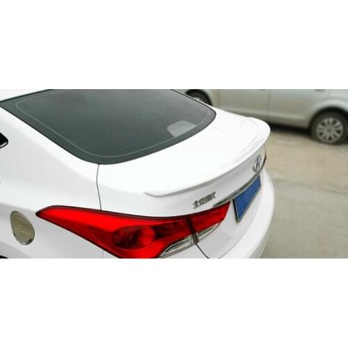 For 2011-2016 HYUNDAI ELANTRA 4DR Sedan Unpaninted Wing Trunk Lip Spoiler Style Rear Spoilers Factory ABS