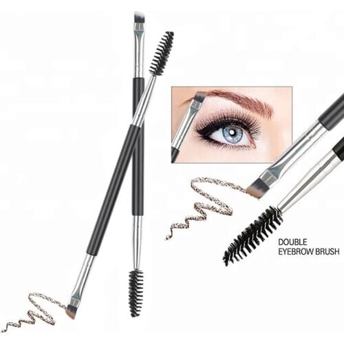 Double Head Multifunctional Boutique Eyebrow Brush Private Label Makeup Wholesale