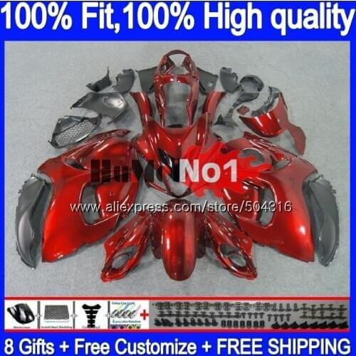 Injection For SUZUKI Hayabusa GSXR 1300 GSXR-1300 29MC.13 GSXR1300 2008 2009 2010 2011 2012 08 09 10 11 12 Fairing dark red