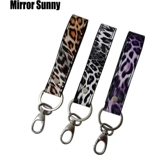 Leopard Key Wallet For Women Men PU Leather Female Ring Personality Creative Keys Wallets Multi Colors Carteira Wholesale