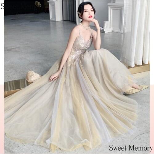 2021 Summer Elegant Woman Robe Floor Length Gown Bride Guest Long Evening Dresses Formal Gowns Appliques Lace Up Vestidos Girl