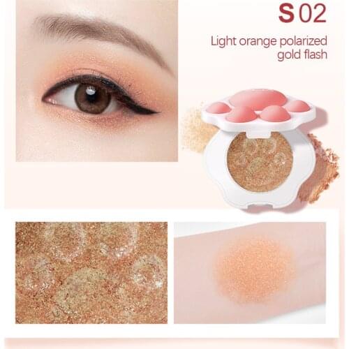 Matte Shimmer Eyeshadow Palette Makeup Glitter Pearl Single Eye Pigment Shiny Eye Shadow Longlasting Sweetproof Cosmetic TSLM1