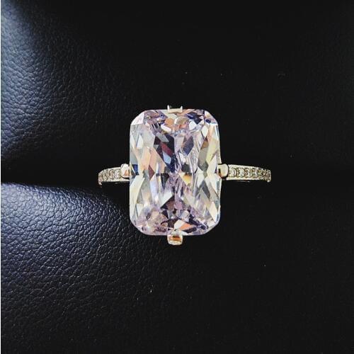 2021 new luxury radiant 925 sterling silver engagement ring for women lady anniversary gift jewelry wholesale R5339S