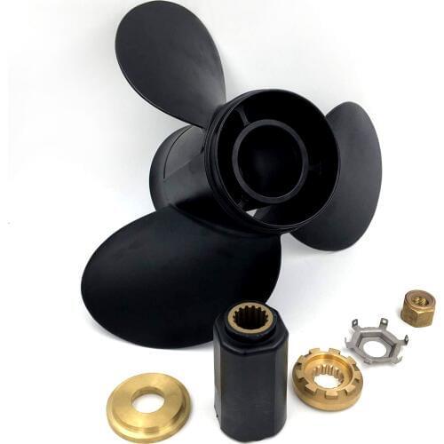 New Black Aluminum Alloy Outboard Propeller Motor 13x19 for Mercury 40-140HP 48-77346A45 Engine Vehicle Boat Parts Accessories