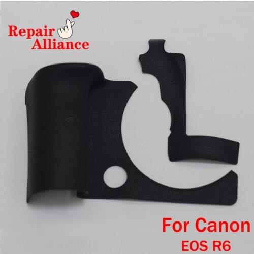 A Set New original Body grip rubber (Handle+Thumb) repair parts For Canon EOS R6 camera