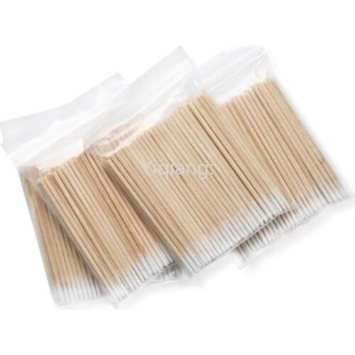 10Pack Disposable Pointed Cotton Stick Tatoo Cosmetic Cotton Swab Korean Tatoo Wooden Stick Cotton Swab