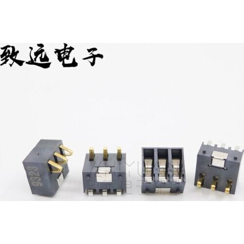 Original new 100% WB12353-5002-7F spring type battery holder 3P mobile phone contact chip connector