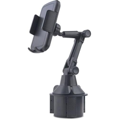 360 Degree SUV Truck Car Cup Holder Mobile Phone Mount Adjustable Angle Stand Cradle for iphone Samsung 3.5-6.7" Cellphone