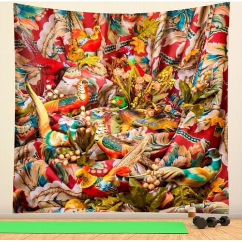 Psychedelic scene 3D animal home decoration tapestry wall decoration Bohemian decoration Hippie yoga mat sofa blanket