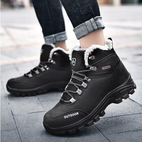 Outdoor Waterproof Hiking Boots Men Trekking Shoes Walking Climbing Hiking Shoes Mountain Sport Boots Winter Sneakers For Men