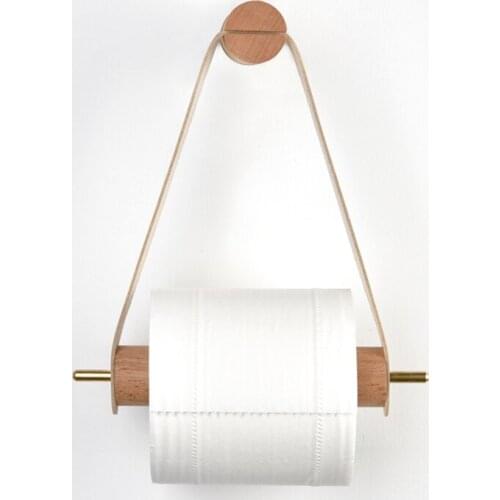 Vintage Towel Hanging Rope Toilet Paper Holder Home Hotel Bathroom Wood Decoration Supplies