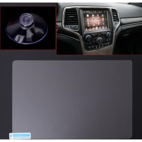 8.4 inch GPS Navigation Screen Steel Protective Film For Jeep Grand Cherokee SRT Compass 2017 2018 Control of LCD Screen Sticker