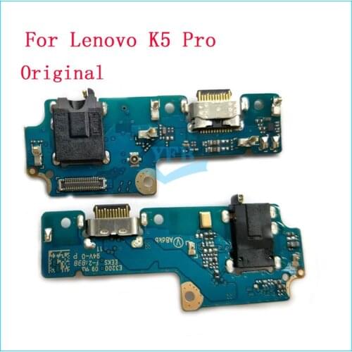 10pcs Original For Lenovo K5 Pro USB Charger Dock Port Connector Board With Headphone Jack USB Charging Port Flex Cable