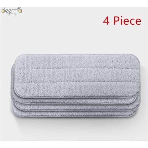 2/4Pcs Deerma Replace Mop Water Spray Mop 360 Rotating Cleaning Cloth Head Wooden Carbon Fiber Floor Mop Cloth D5