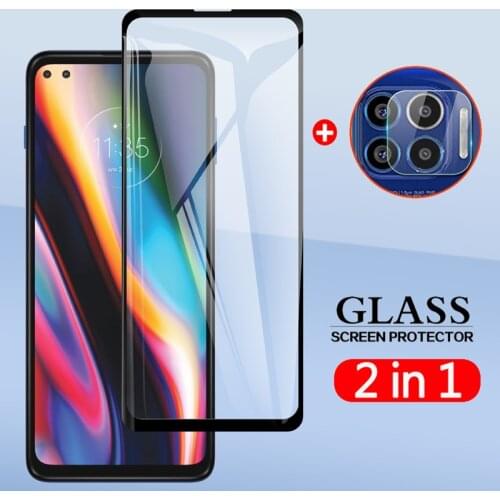 2 In 1 Back Camera Lens Film & Screen Protector Protective Tempered Glass For Motorola Moto G 5G Plus / One 5G 6.7"