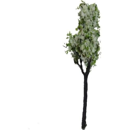 2018 NEW 9CM Wire Green And White Model Trees For Railroad House Park Street Layout Green Landscape Scene Scenery